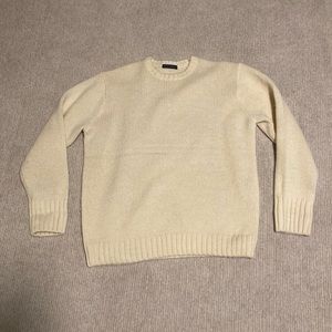 cream sweater